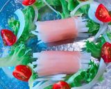 食べるのが楽しい✨大根の生ハム巻きサラダ作り方7写真