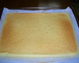 サクサクパイ入り♬ロールケーキ【渋栗】作り方7写真