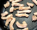 豚ロースステーキ肉とブロッコリーの炒め作り方6写真