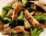 豚ロースステーキ肉とブロッコリーの炒め作り方9写真