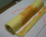 サクサクパイ入り♬ロールケーキ【渋栗】作り方13写真