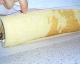 サクサクパイ入り♬ロールケーキ【渋栗】作り方12写真