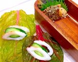父の日　牛肉しぐれ煮　玄米弁当　詰め方作り方3写真