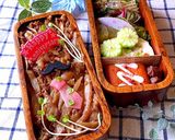 父の日　牛肉しぐれ煮　玄米弁当　詰め方作り方13写真