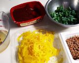 ピリ辛納豆たくあんチャーハン作り方1写真