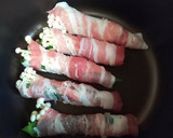 簡単！オクラとえのきの豚肉巻き作り方6写真