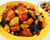 ササミと夏野菜のゴロゴロ炒め作り方7写真
