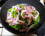 パリパリ!アスパラベーコン茶巾グラタン作り方1写真