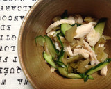 鶏胸肉と搾菜の中華風の和え物作り方6写真