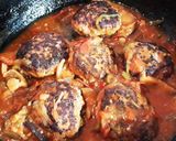 簡単　煮込みハンバーグ作り方4写真