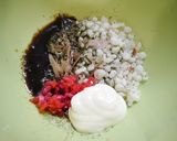 簡単！悪魔のおにぎり☆お好み焼き味作り方1写真