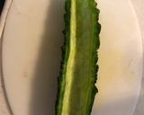 我が家のゴーヤ醤油漬け作り方1写真
