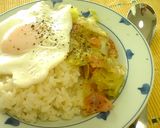 レタスとシーフードのガーリックパスタ作り方4写真