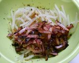 簡単！カリカリベーコンもやし作り方4写真