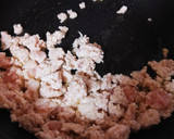 簡単おかず♡茄子とひき肉の胡麻味噌炒め作り方4写真