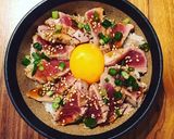 がっつりイケる◎まぐろステーキ丼作り方6写真