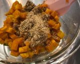 幼児食♡冷凍可♡簡単かぼちゃの胡麻あえ作り方7写真
