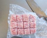 簡単節約☆豚ひき肉のサイコロステーキ。作り方2写真