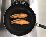 サーモンのいんげんクリームソース作り方6写真
