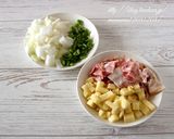 スフレスパニッシュオムレツ。作り方2写真