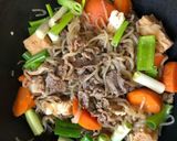 牛肉と油揚げ・糸蒟蒻の炒め煮(旨煮)作り方6写真