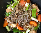 牛肉と油揚げ・糸蒟蒻の炒め煮(旨煮)作り方6写真