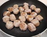 簡単フライパン調理♥肉団子の甘酢あん♪作り方7写真