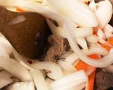 圧力鍋5分ごろごろ牛すじカレー市販ルー作り方2写真