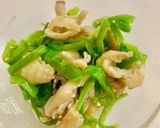 ピーマンと鶏皮で簡単おつまみ！作り方4写真