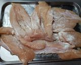 ささみムニエル～オニトマガーリックソース作り方1写真