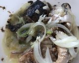 バターとネギだけレンチンさば缶作り方2写真