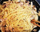 ☆鶏とたっぷりきのこの和風パスタ☆作り方5写真