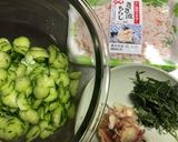 きゅうりとさざ波ちらしの和え物作り方2写真