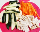 青ジソ香る夏野菜のしゃぶしゃぶ巻き！作り方1写真