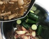 胡瓜とミョウガの豚バラサラダ作り方8写真