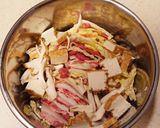 電鍋で簡単！白菜、豚肉、厚揚げのスープ煮作り方5写真