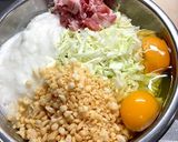 出汁をつけていただきます！和風お好み焼き作り方2写真