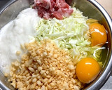 出汁をつけていただきます！和風お好み焼き作り方2写真