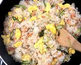 簡単♪春アスパラと鮭のチャーハン作り方7写真