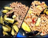 茄子とキャベツの肉味噌 炒め *☻*作り方5写真