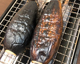 蒸し鶏と焼きナスの冷たい蕎麦作り方3写真