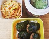 簡単！豚つくねのシソ巻き焼き♪作り方6写真