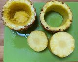 パイナップルの器にカットパイナップル作り方3写真