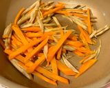 カレー味！豚肉入りきんぴらごぼう作り方4写真