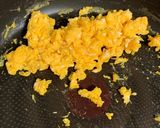 豆苗ベーコンきのこトマトのふんわり卵炒め作り方4写真
