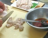 絶品！鶏もも肉冷菜＆やみつき！怪味鶏作り方4写真
