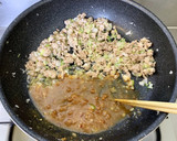 ピリ旨おかず♪厚揚げと葱の簡単肉みそ炒め作り方7写真