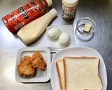 残り物★豚カツサンド＋タマゴサンド作り方1写真
