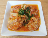 超簡単！　無水鍋で鶏もも肉のトマト煮♪作り方7写真