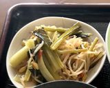 ピリ辛!大豆もやしと小松菜の炒めもの作り方5写真